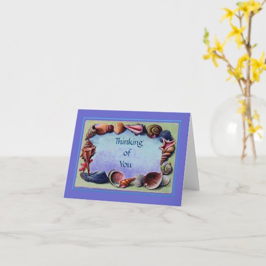 Zee Shell die van de Kaart van u denken (Gele Bloem)