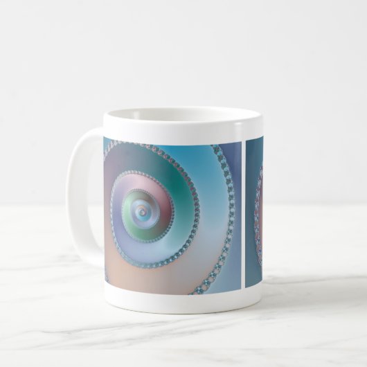 Zee Shell - Fractal Koffiemok (Voorkant links)