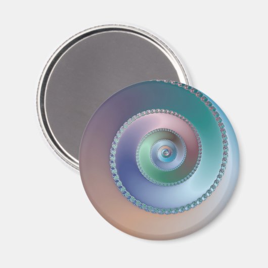 Zee Shell - Fractal Magneet (Voorkant / Achterkant)