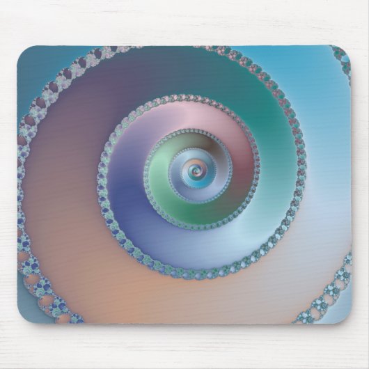 Zee Shell - Fractal Mousepad Muismat (Voorkant)