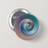 Zee Shell - Fractal Ronde Button 5,7 Cm (Voorkant /achterkant)