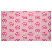 Zee Shell - fuchsia roze en wit Stof (Fat Quarter)