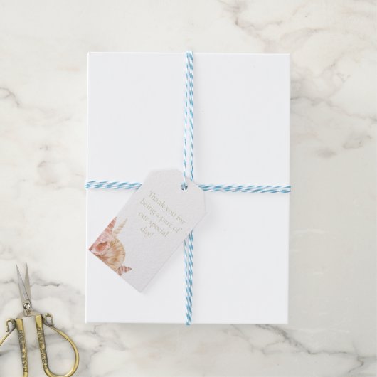 Zee Shell Gift Label Cadeaulabel (Met Touw)
