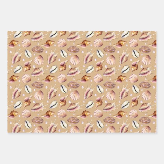 Zee Shell Gift Wrap Inpakpapier Vel (Voorkant 2)