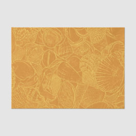 Zee Shell Gold Yellow decoupage Tissuepapier