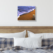 Zee Shell in Surf Zone Canvas Afdruk (Insitu (Slaapkamer))