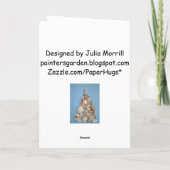 Zee Shell-kerstKaart Feestdagen Kaart (Achterkant)