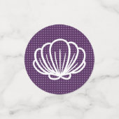 Zee Shell Mermaid Party (Paarse en groene Starfish Confetti (Kleine voorkant)