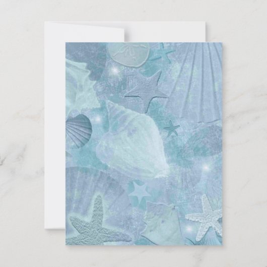 Zee Shell met Vrijgezellenfeest Kaart (Achterkant)