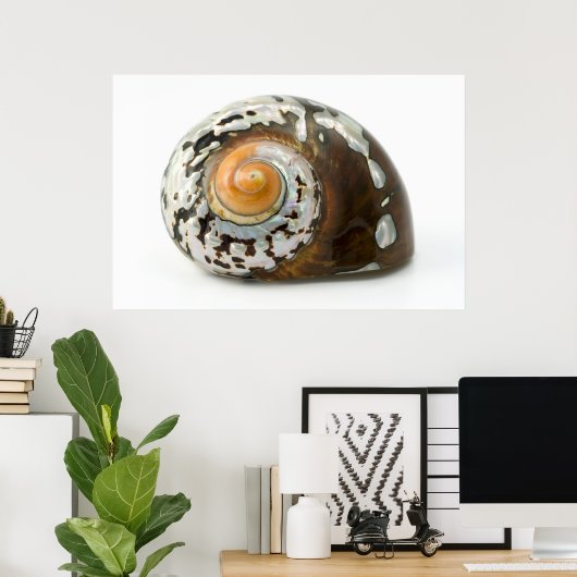 Zee Shell moeder van Pearl Art Poster (Thuiskantoor)