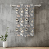 Zee Shell Nautical Pattern Crustaceancore Bad Handdoek