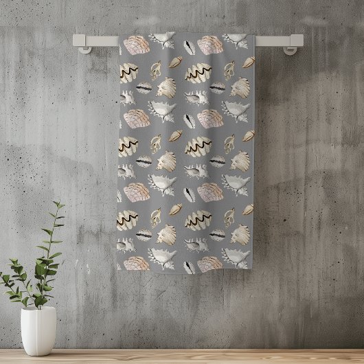 Zee Shell Nautical Pattern Crustaceancore Bad Handdoek