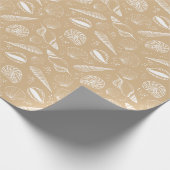 Zee Shell oceaan strandpatroon Cadeaupapier (Hoek)