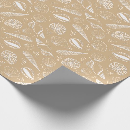 Zee Shell oceaan strandpatroon Cadeaupapier (Hoek)