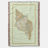 Zee Shell - Ocean Beach Shells Deken (Voorkant Verticaal)