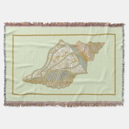Zee Shell - Ocean Beach Shells Deken (Voorkant)