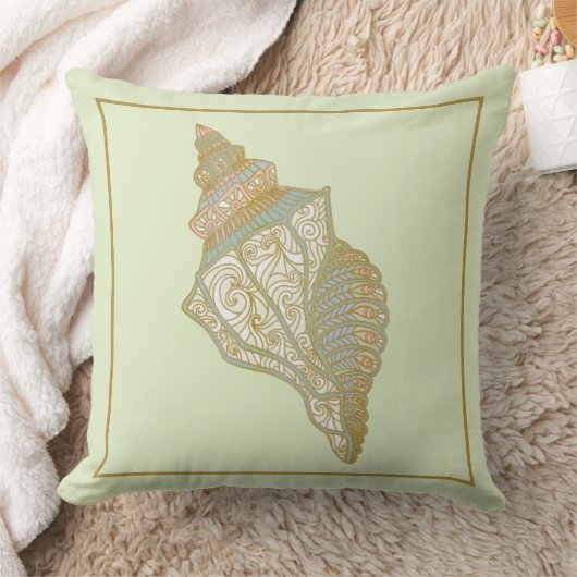 Zee Shell - Ocean Beach Shells Kussen (Deken)