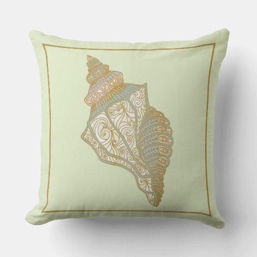 Zee Shell - Ocean Beach Shells Kussen (Voorkant)