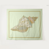 Zee Shell - Ocean Beach Shells Wandkleed (Voorkant (horizontaal))
