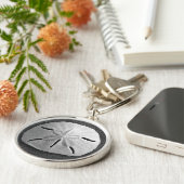 Zee Shell Ocean Beach Sleutelhanger (Zijkant)