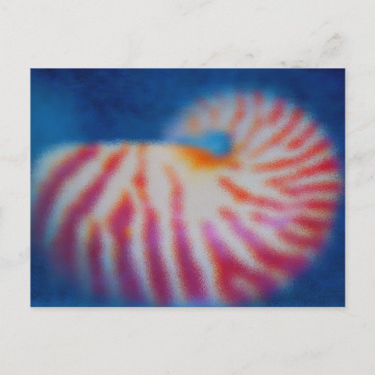 Zee Shell onder water Briefkaart (Voorkant)