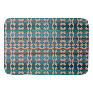 Zee Shell Pattern, blauw Badmat