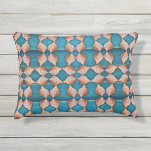Zee Shell Pattern, blauw Buitenkussen