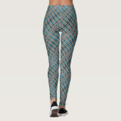 Zee Shell Pattern, blauw Leggings (Achterkant)