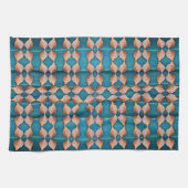 Zee Shell Pattern, blauw Theedoek (Horizontaal)
