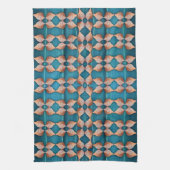 Zee Shell Pattern, blauw Theedoek (Verticaal)