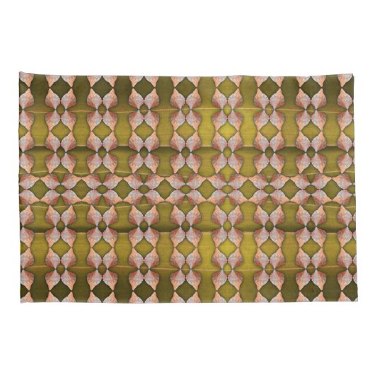 Zee Shell Pattern, Gold Kussensloop (Achterkant-Rechts)