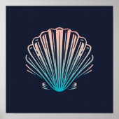 Zee Shell Print | Zee Shell Wall Print (Voorkant)