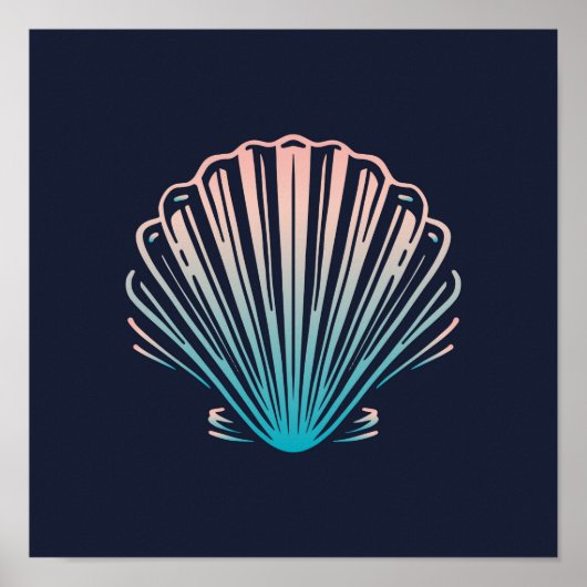 Zee Shell Print | Zee Shell Wall Print (Voorkant)