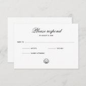 Zee Shell - RSVP-kaart RSVP Kaartje (Voorkant / Achterkant)