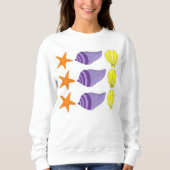 Zee Shell Seashell Conch Starfish Beach Ocean Trui (Voorkant)