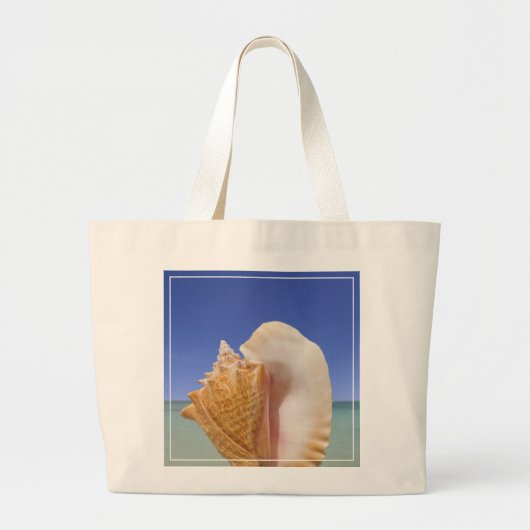 Zee Shell Sluiten Grote Tote Bag (Voorkant)