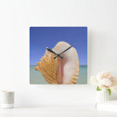 Zee Shell Sluiten Vierkante Klok (Huis)