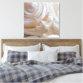 Zee Shell & Starfish Background - Beach Shells Canvas Afdruk (Insitu (Slaapkamer))