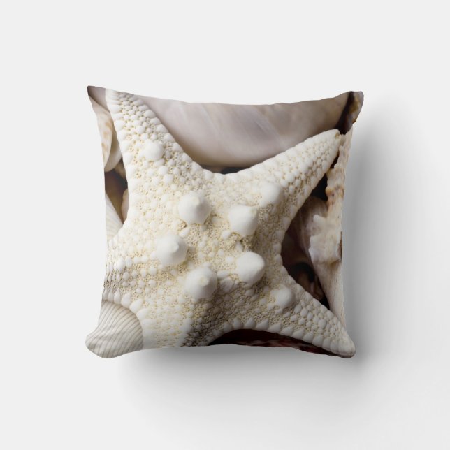 Zee Shell Starfish Background - Beach Shells Kussen (Voorkant)