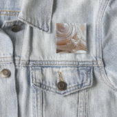 Zee Shell & Starfish Background - Beach Shells Vierkante Button 5,1 Cm (In situ)