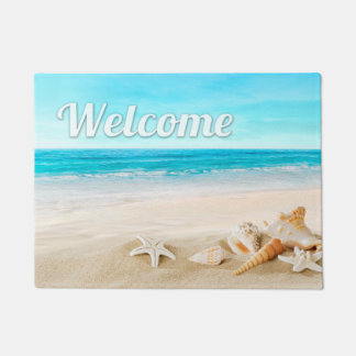 Zee Shell Starfish Welcome Outdoor Deurmat