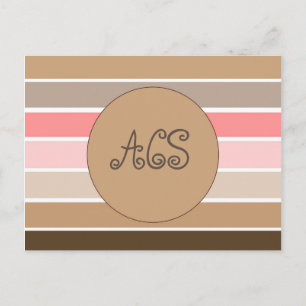 Zee Shell Stripes Briefkaart