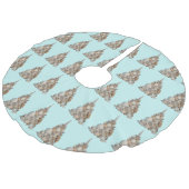 Zee Shell Tree Skirt Imitatie Linnen Kerstboom Rok (Gekanteld)