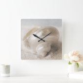 Zee Shell van Florida - Achtergrond - Aangepast ba Vierkante Klok (Huis)