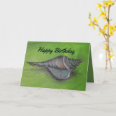 zee shell verjaardagskaart kaart (Gele Bloem)