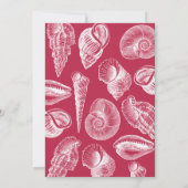 Zee Shell Viva Magenta Summer Weddenschap Kaart (Achterkant)