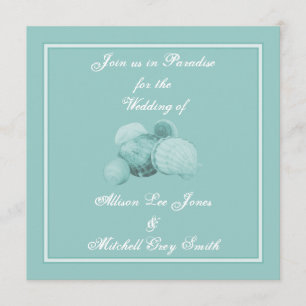 Zee Shell Wedding Invitation Kaart