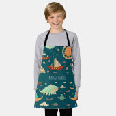 Zee Ships and Whales Retro Pattern Schort (Gedragen)