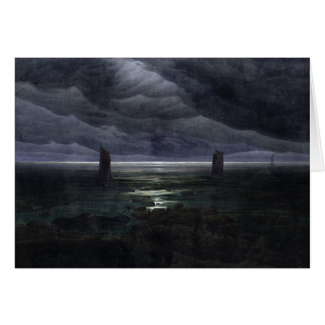Zee Shore in Moonlight, 1835-36 (Voorkant Horizontaal)