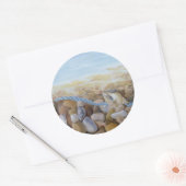 Zee Shore Ronde Sticker (Envelop)